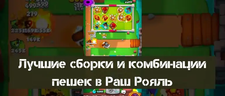 Лучшие сборки и комбинации пешек в Раш Рояль